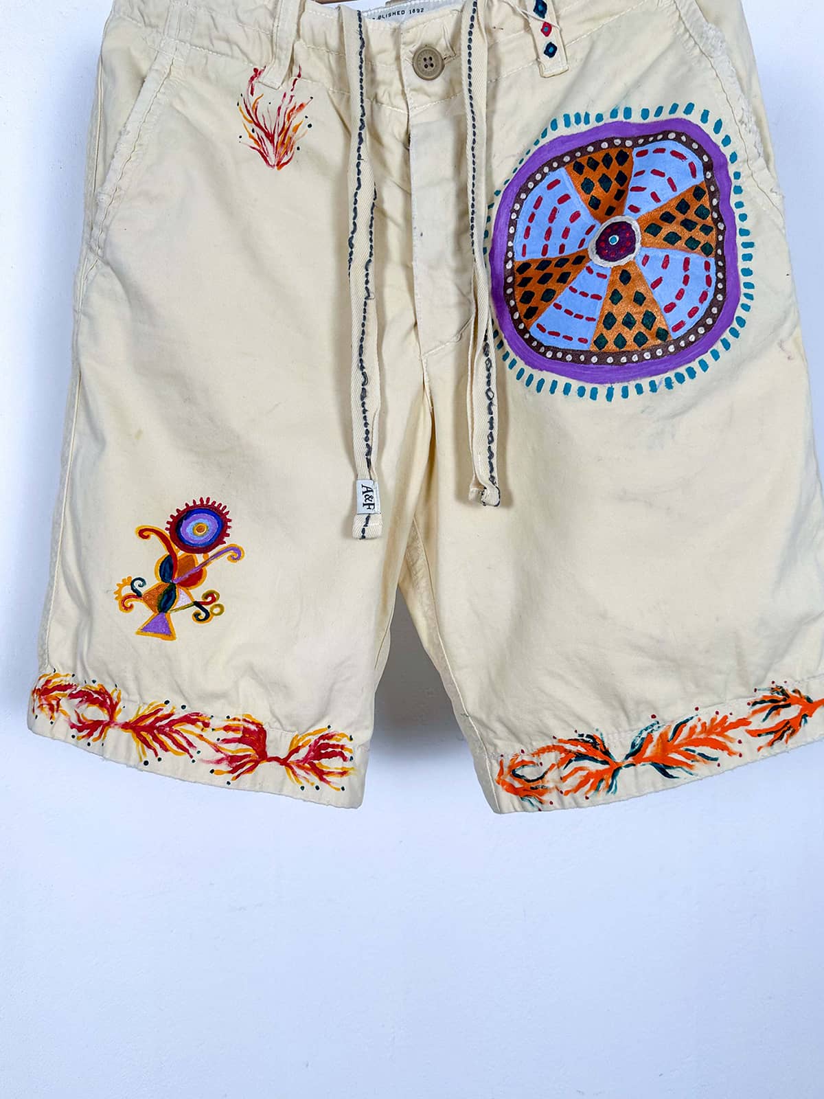 Hand Painted Indian Inspired Shorts