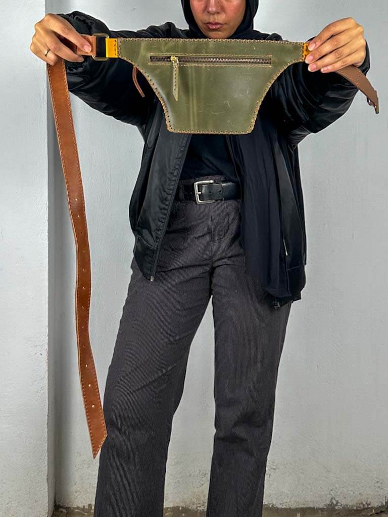 Genuine Leather Waist Bag