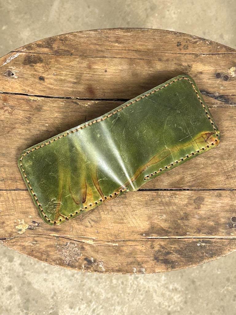 Green Leather Wallet