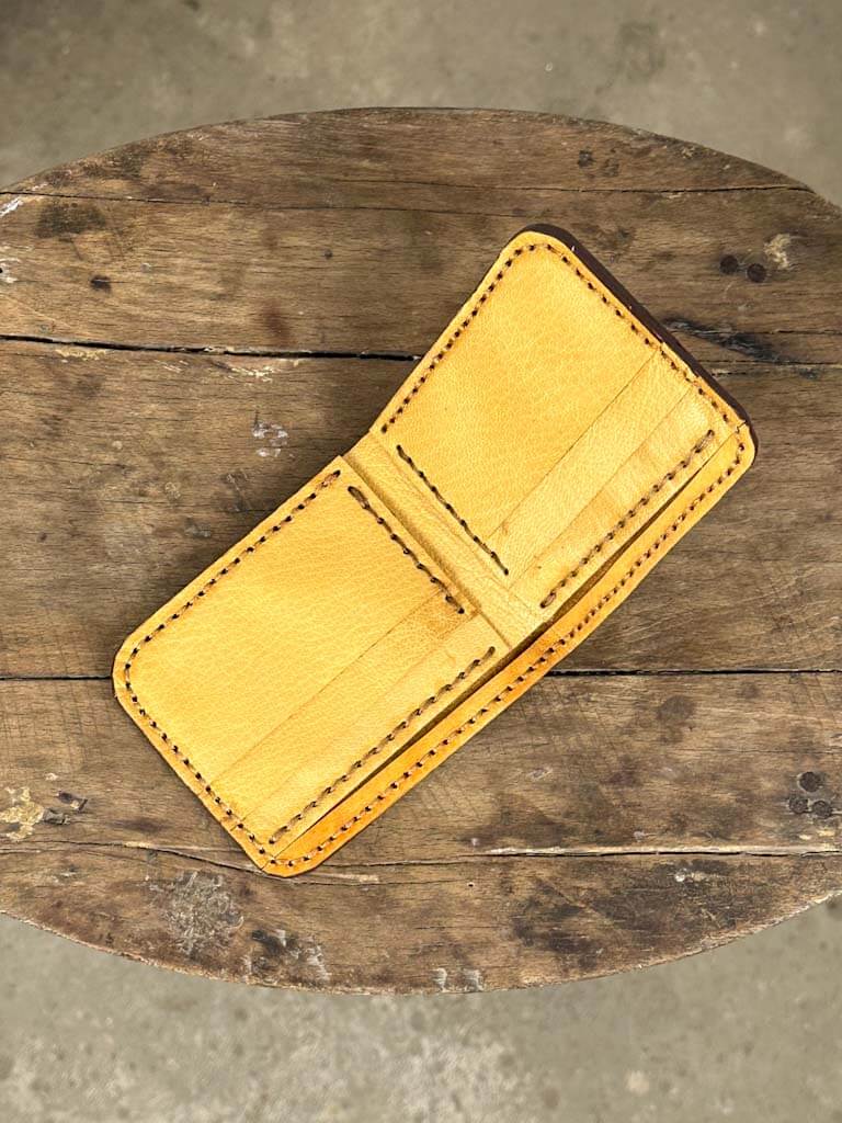 Beige Leather Wallet