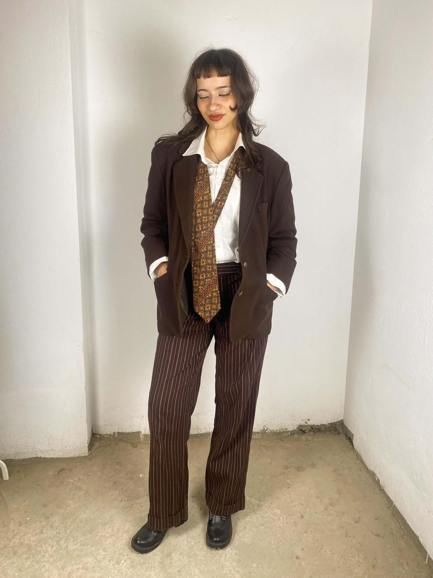 Brown Wool Vintage Blazer
