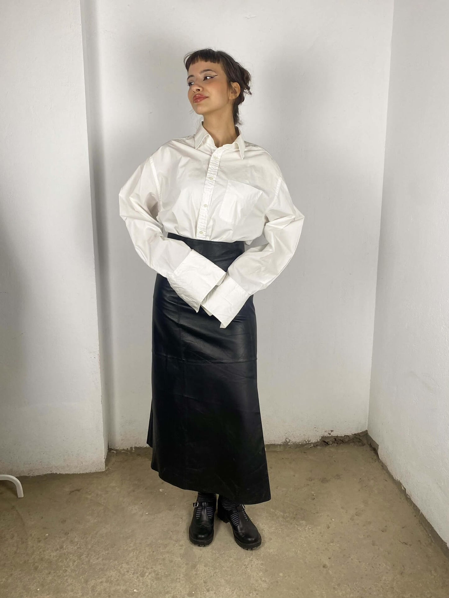 Vintage Leather Skirt