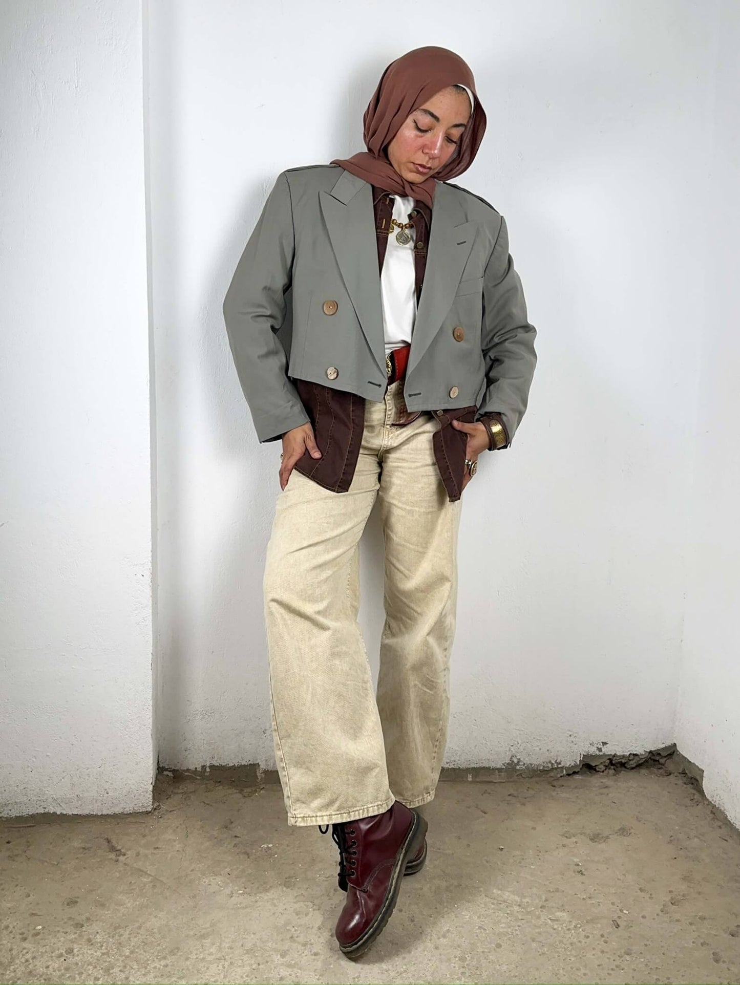 Kenzo Upcycled cropped Blazer