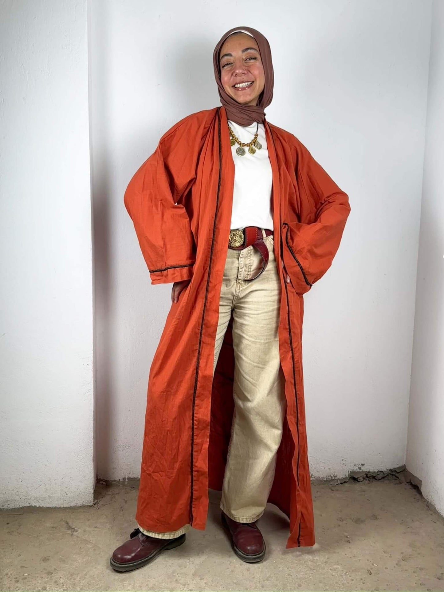 Hand Painted Birds of Acasia cardigan