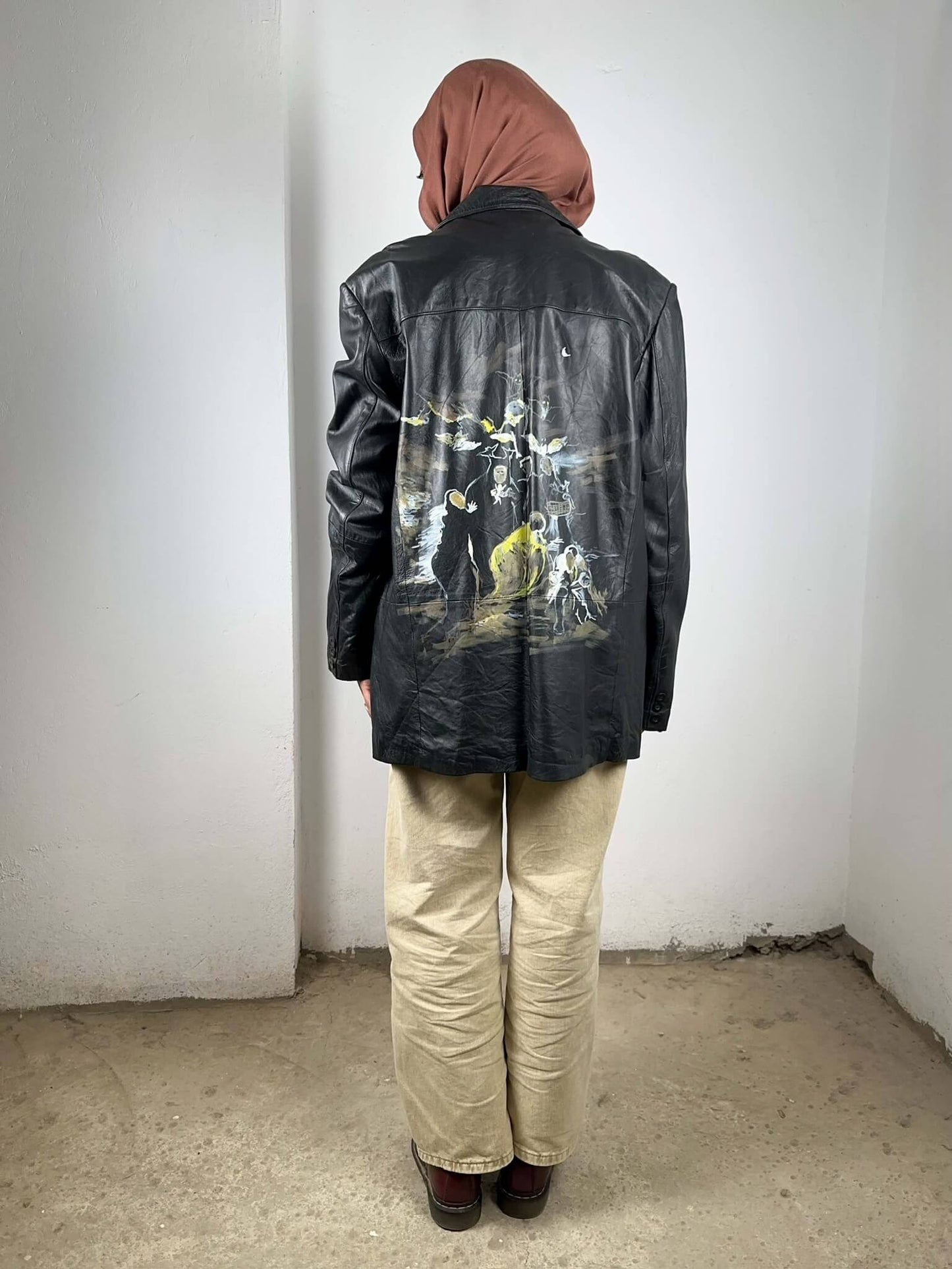 Witches’ Sabbath Hand Painted Leather Jacket