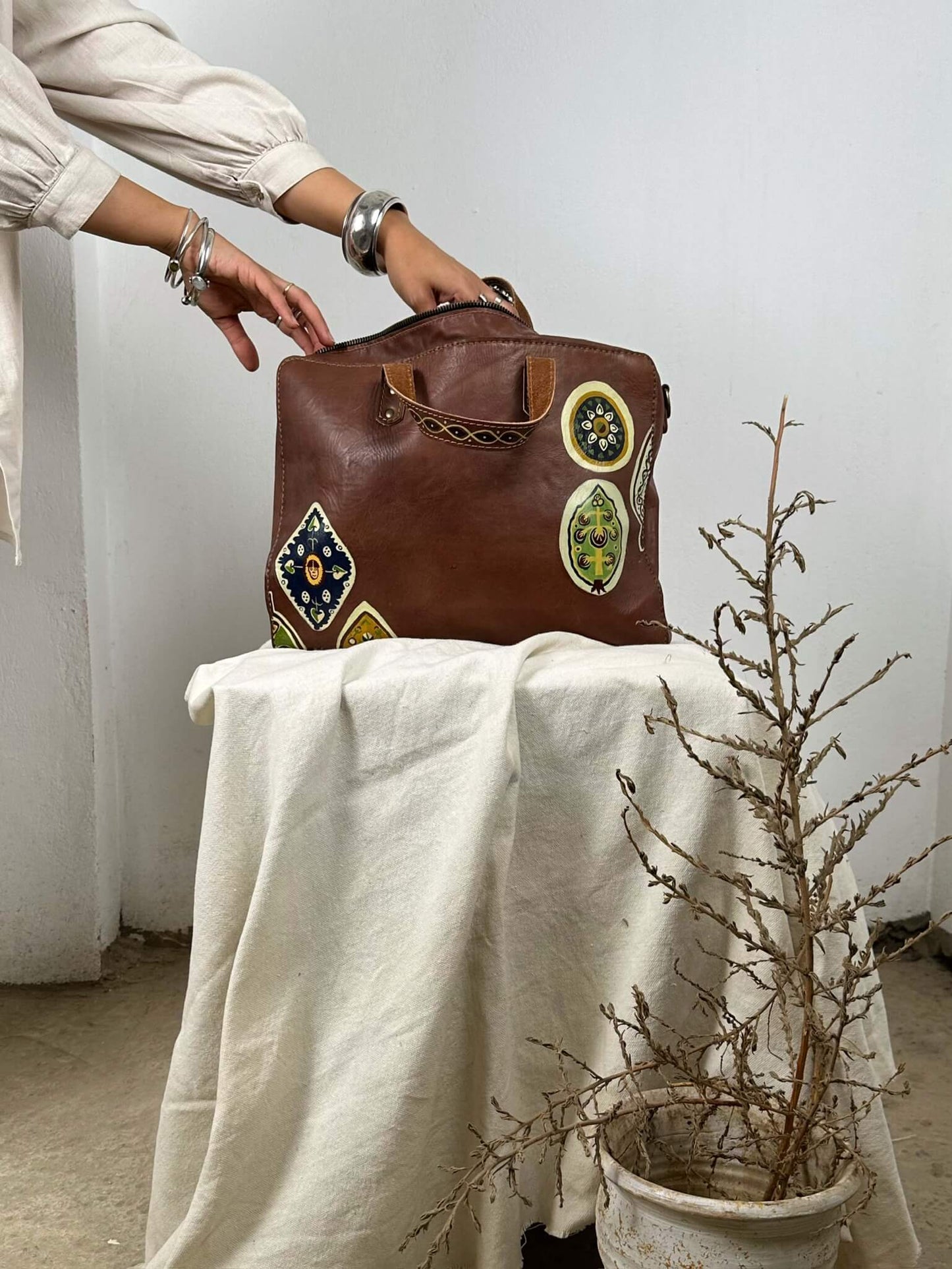 Handpainted Byzantine Laptop Bag