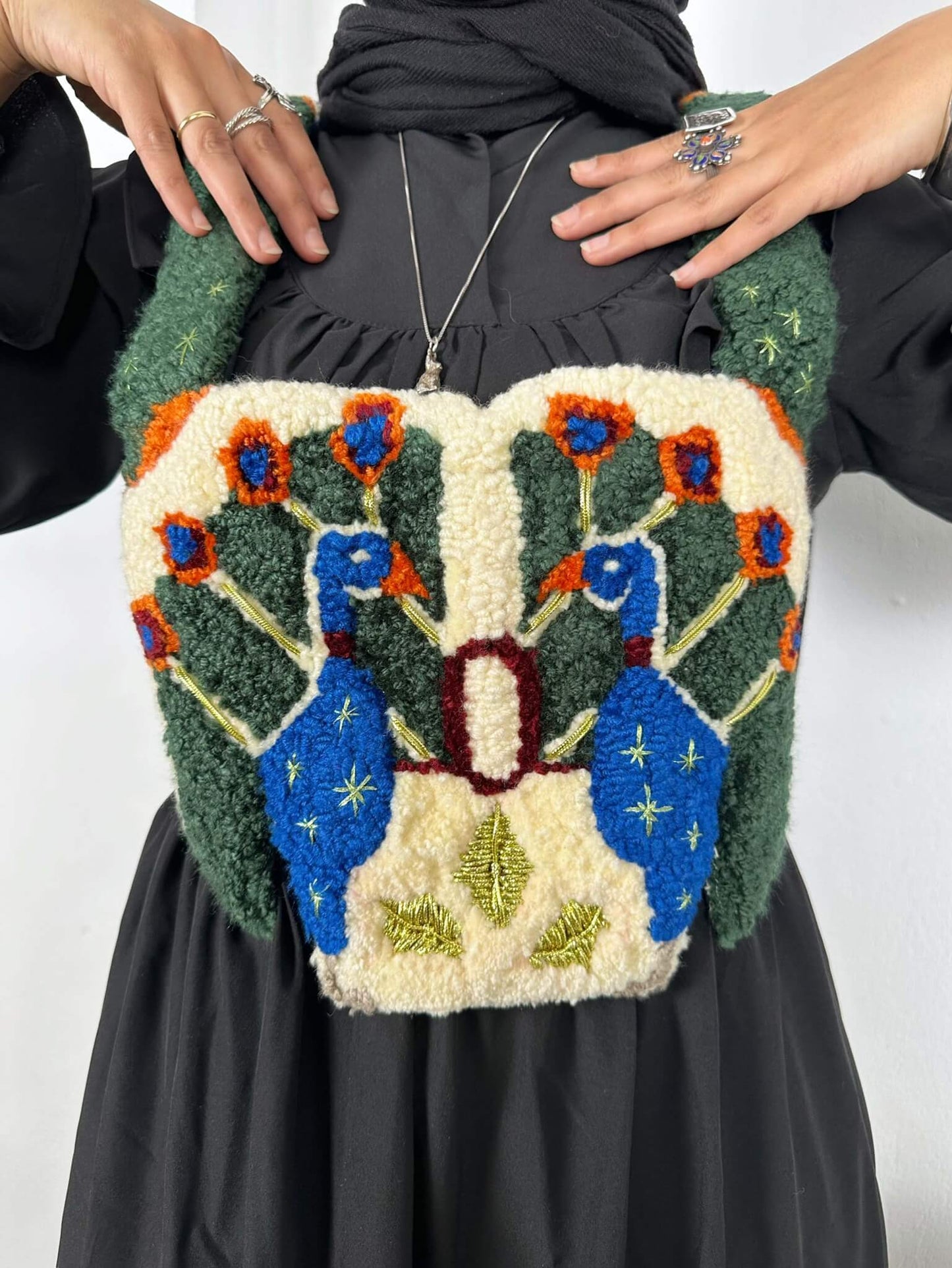 Peacock vest