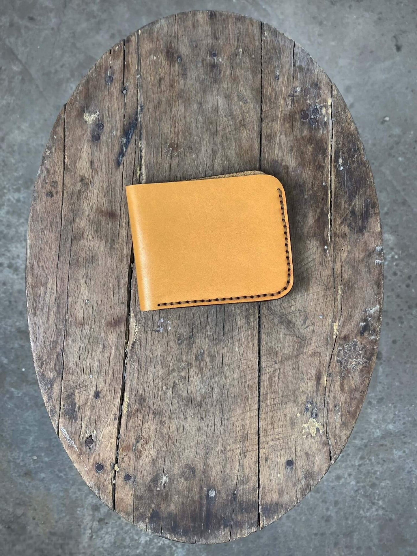 Tan and Brown Leather Wallet