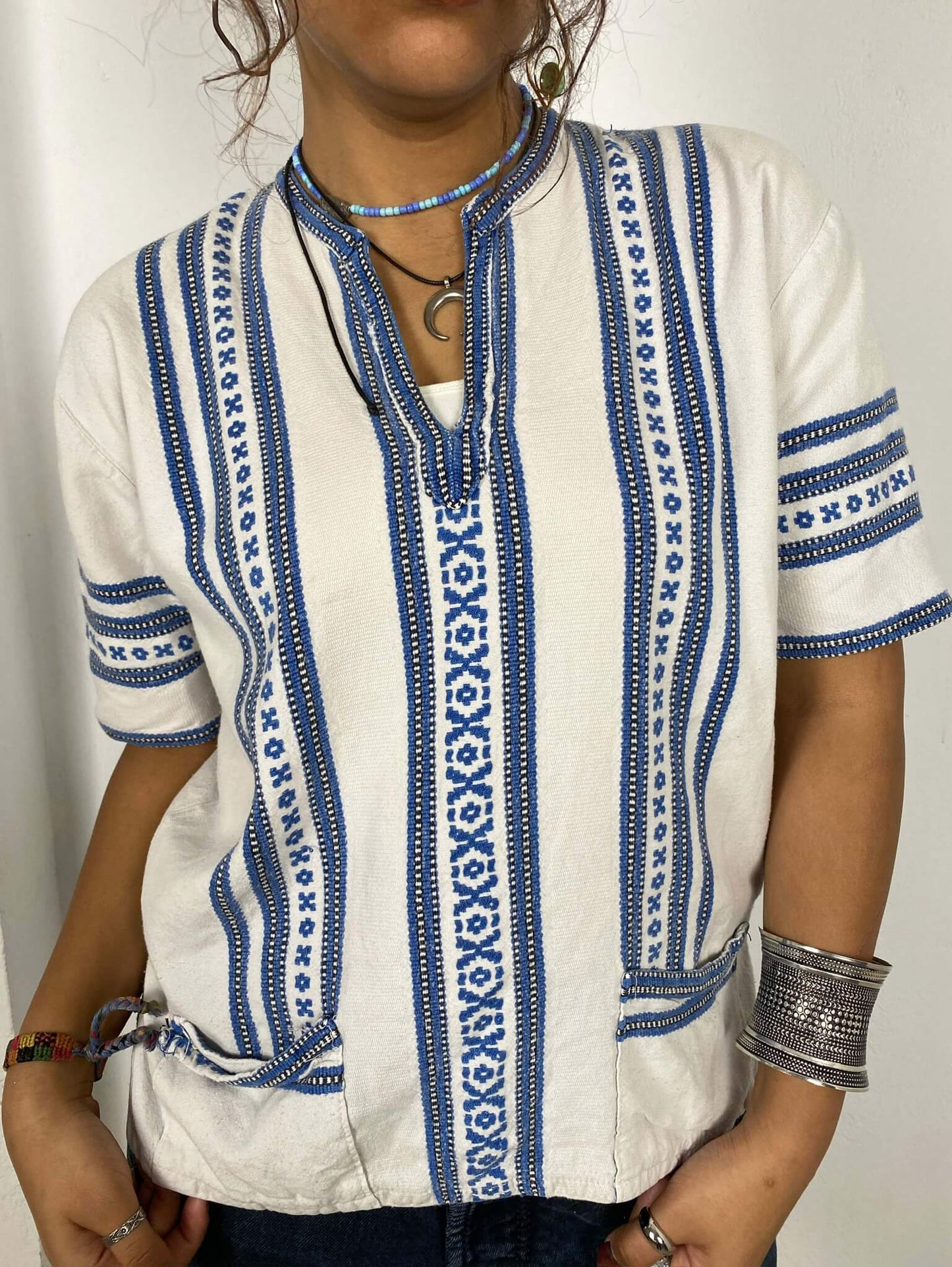 Blue Striped Blouse