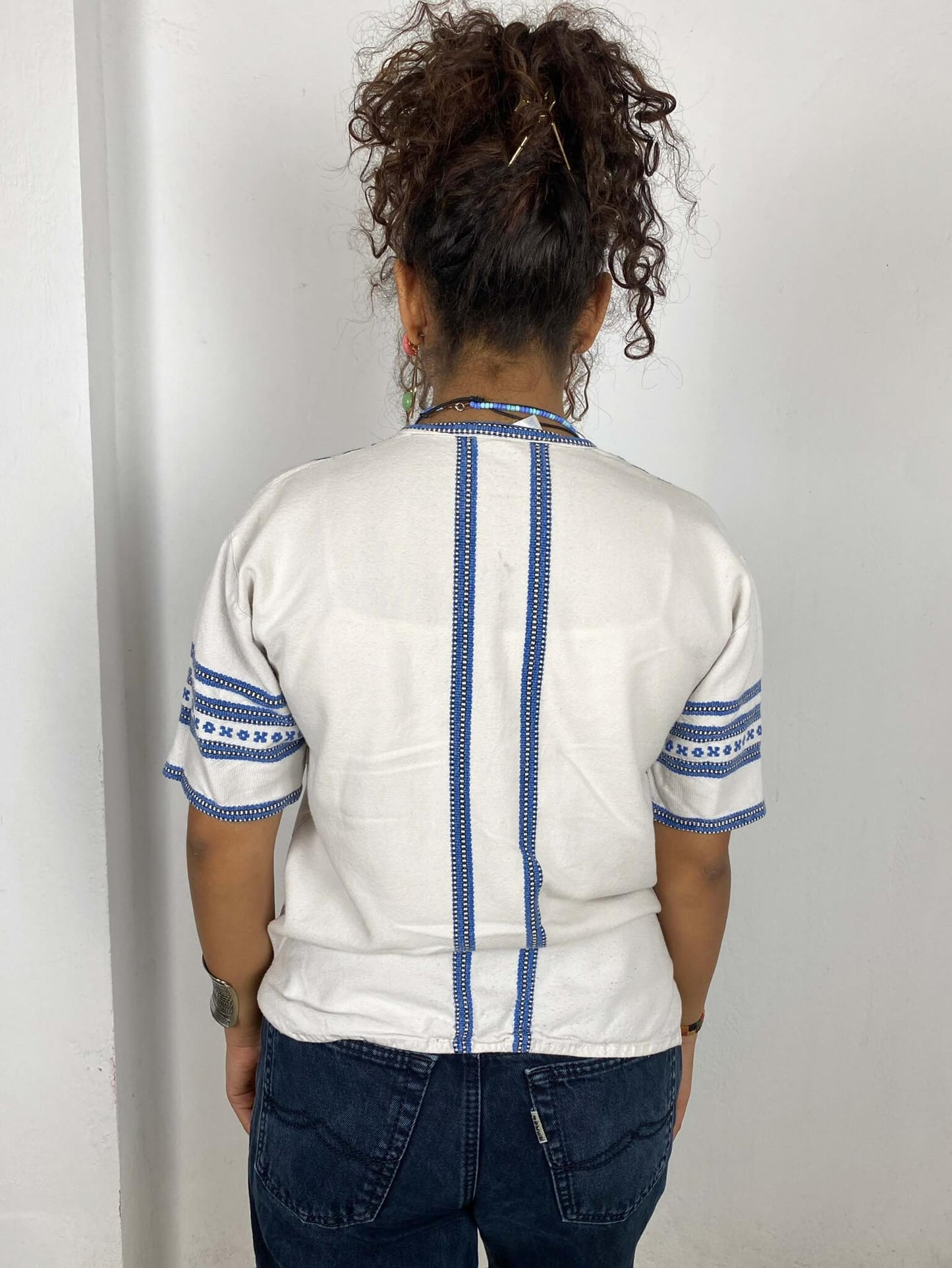 Blue Striped Blouse