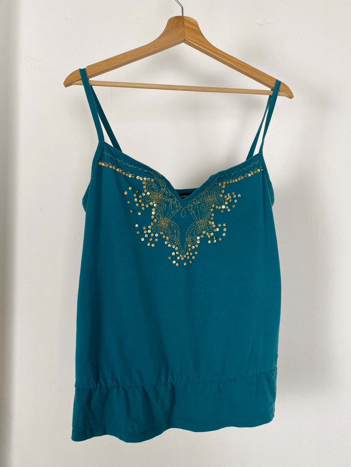 Teal Spaghetti Strap Top