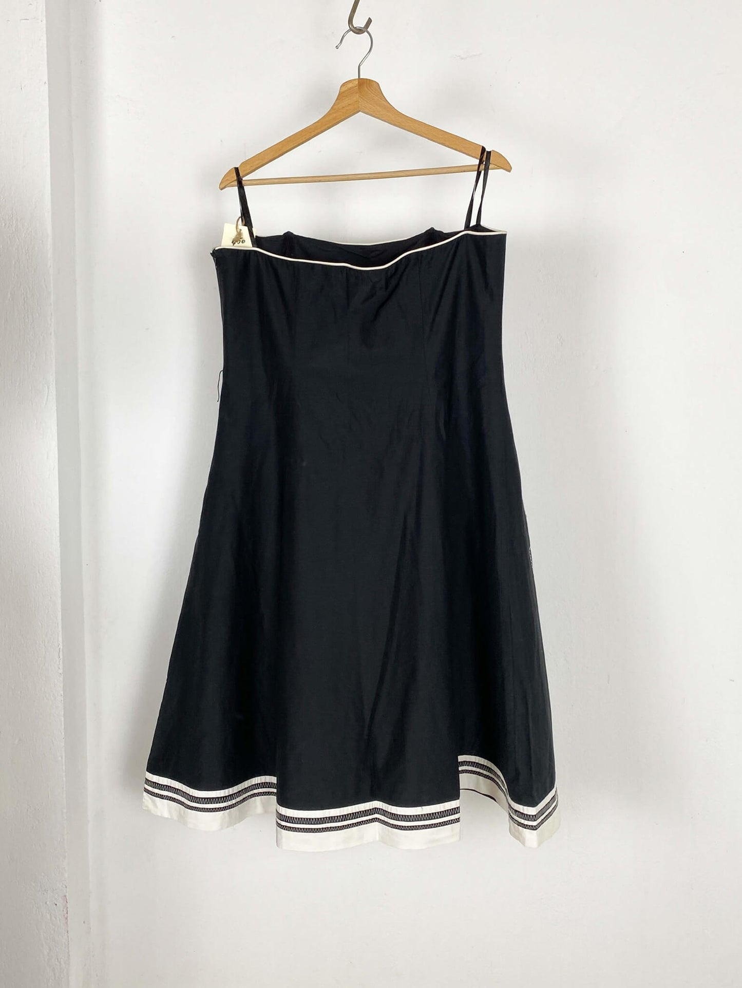 Floral Black and White Dress
