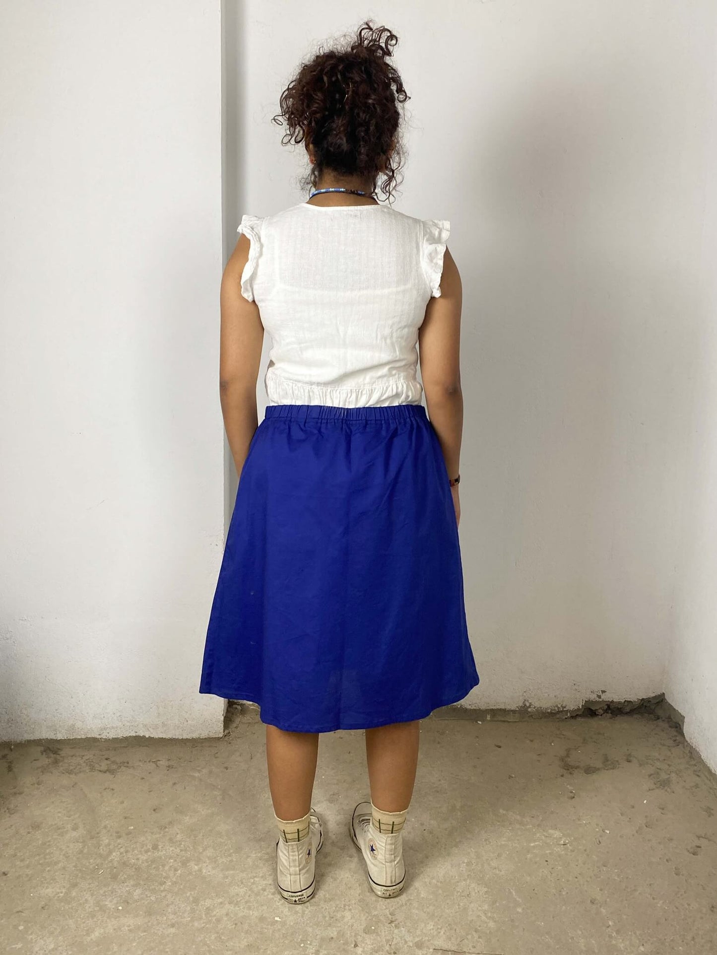 Blue Midi Skirt