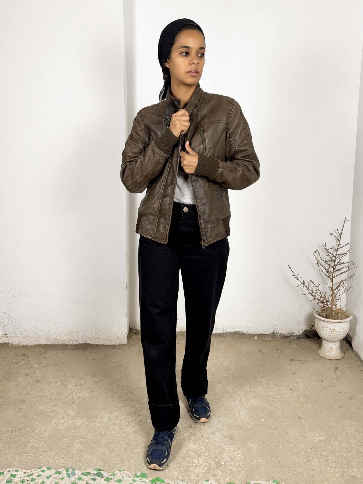 Figs Handpainted Leather Jacket