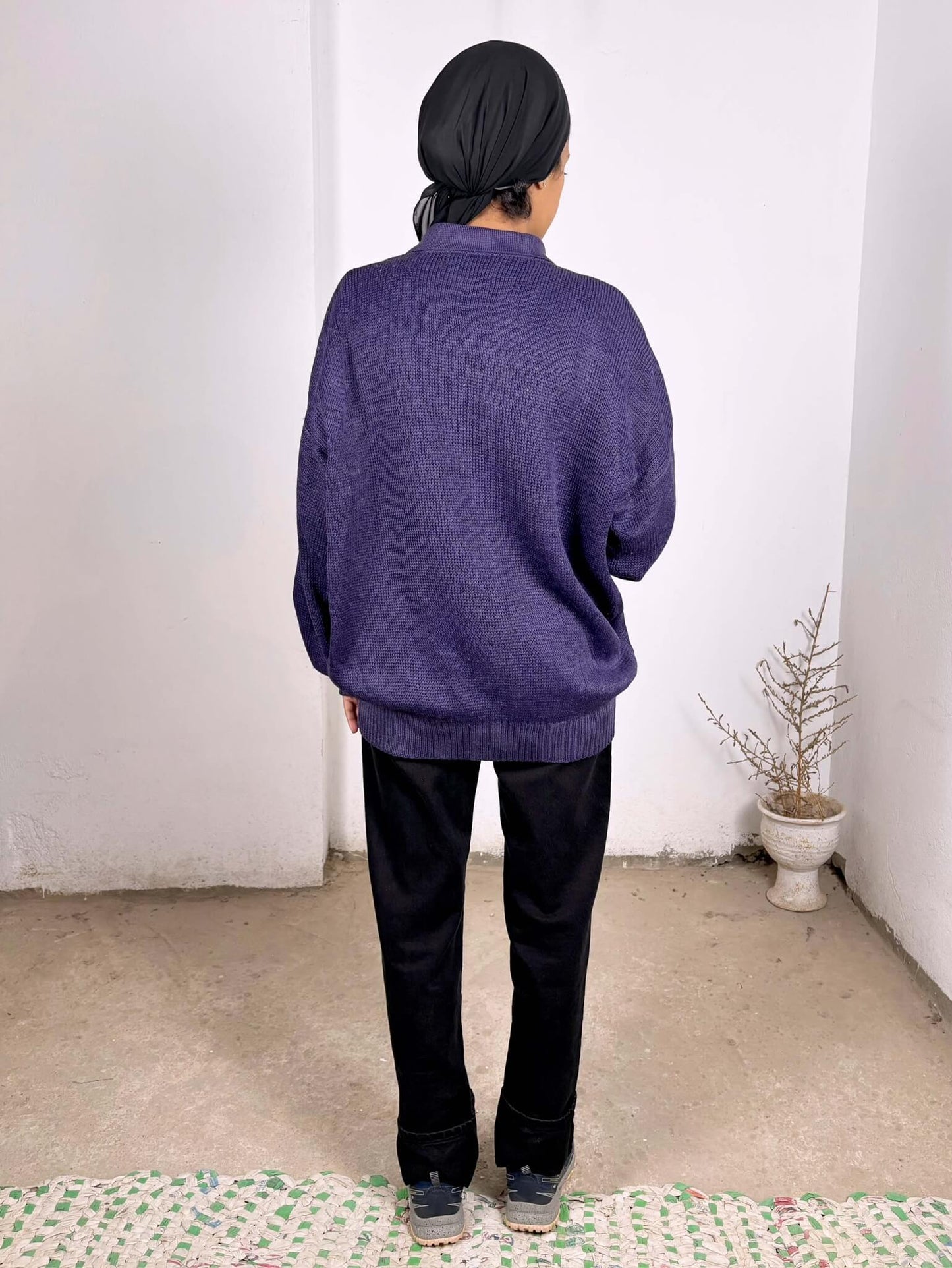 Dark Purple Vintage Sweater
