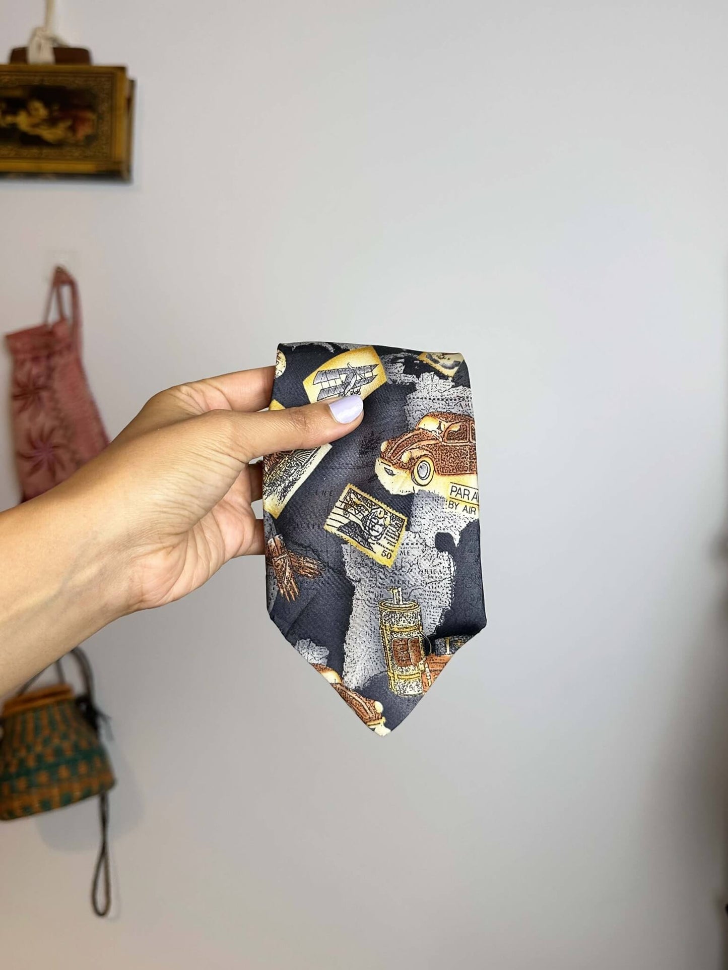 Car Themed Patterned Tie