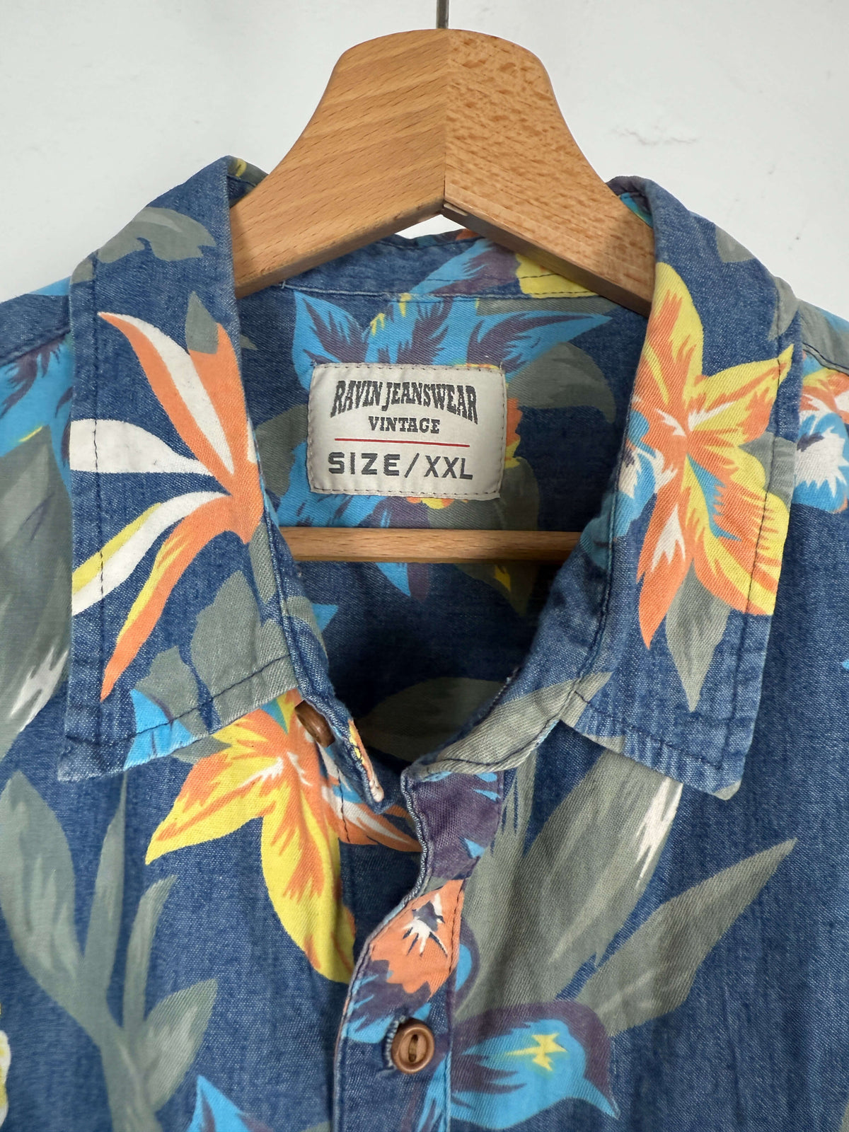 Tropical Denim Vintage Shirt