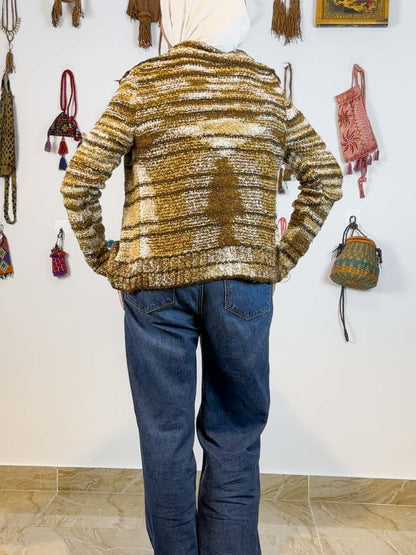 Funky knitted cardigan