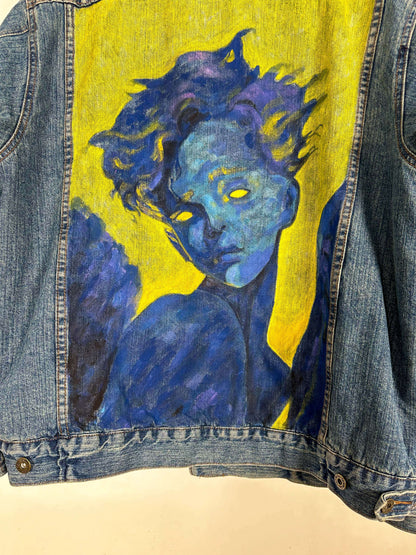 Angel Hand Painted Denim Jacket