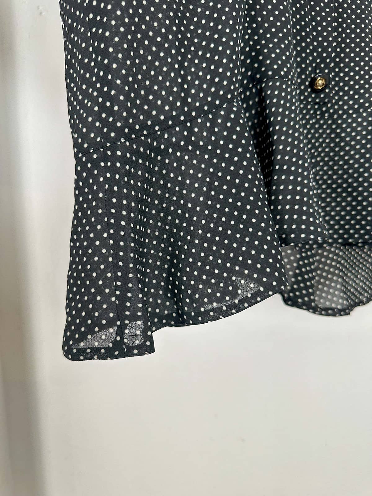 Short Sleeved Polka Dot Blouse