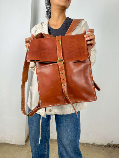 Real Leather Backpack