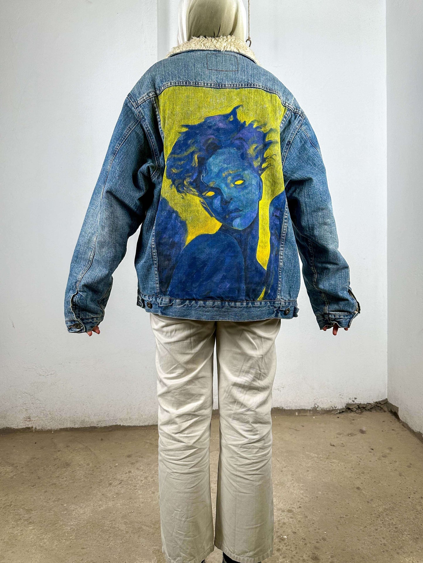 Angel Hand Painted Denim Jacket