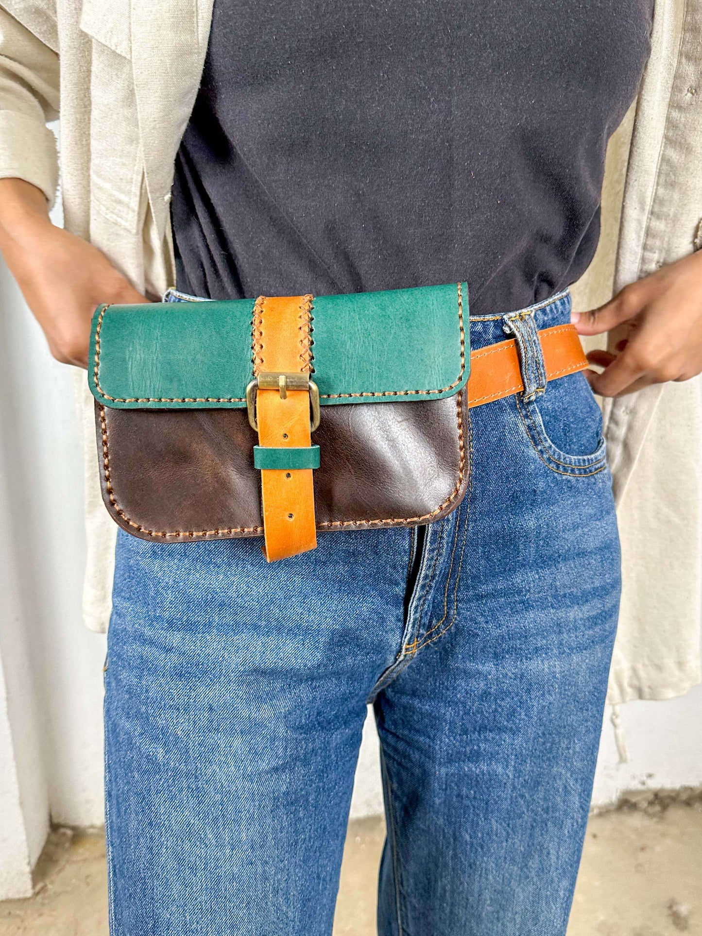 Waist Bag Real Leather