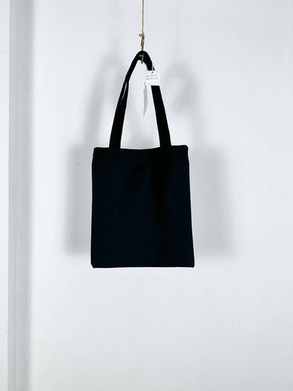 Black Hand Painted Tote Bag