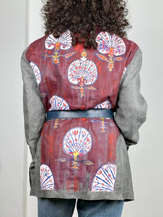 Linen Hand Painted Islamic Jacket