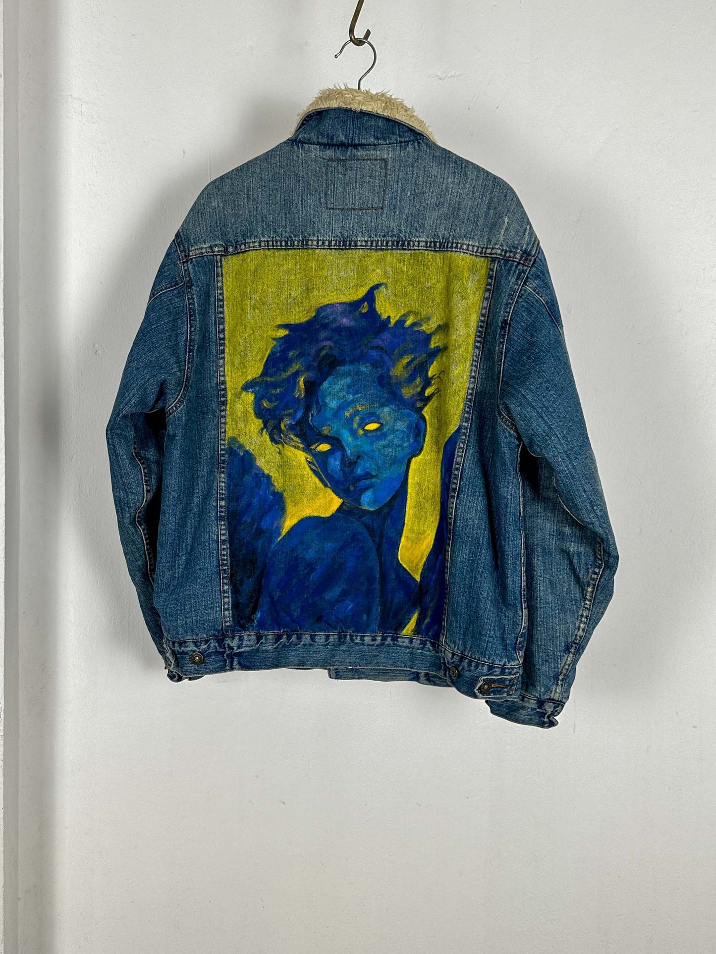 Angel Hand Painted Denim Jacket