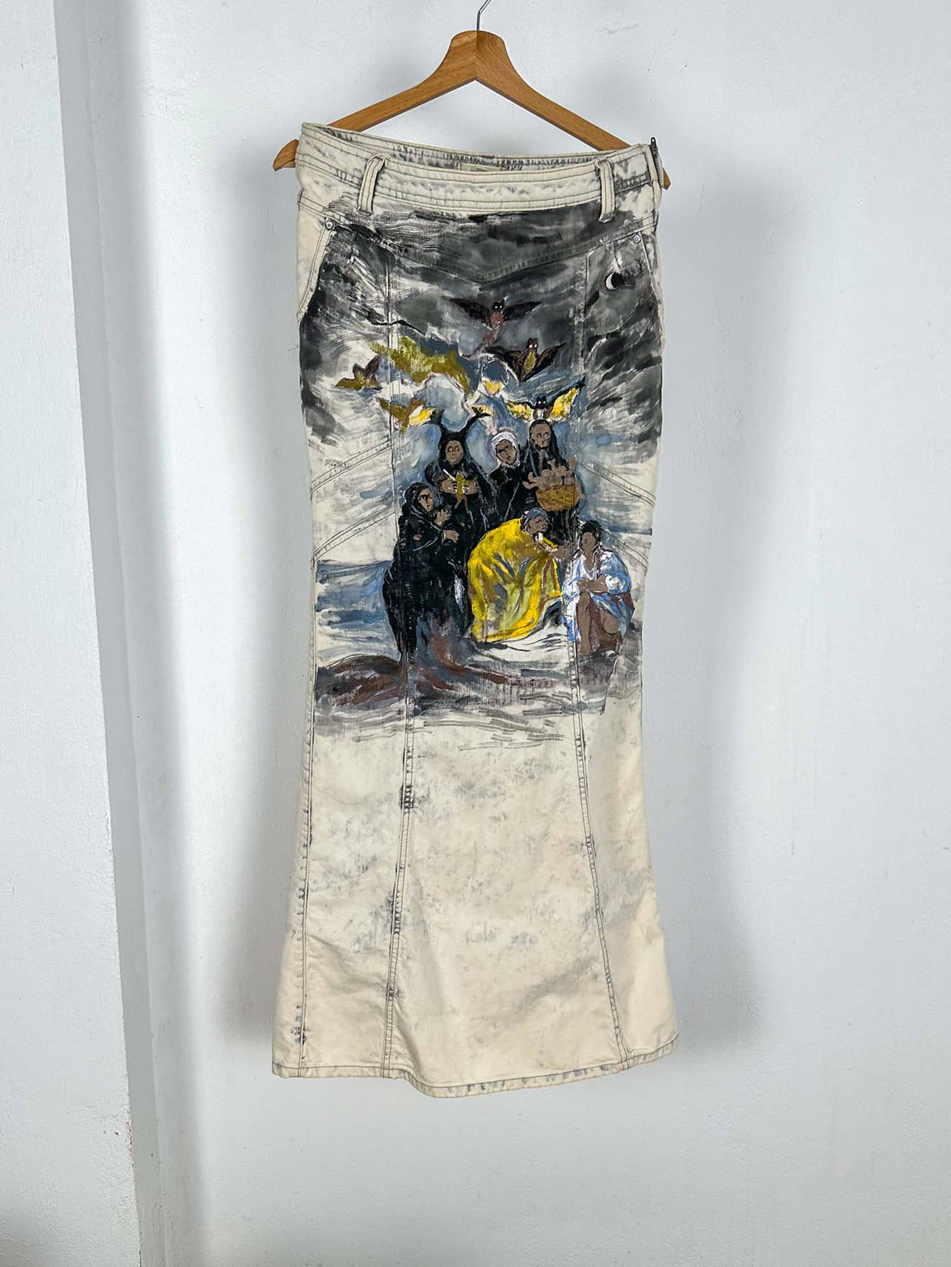 Witches’ Sabbath Hand Painted Maxi Skirt