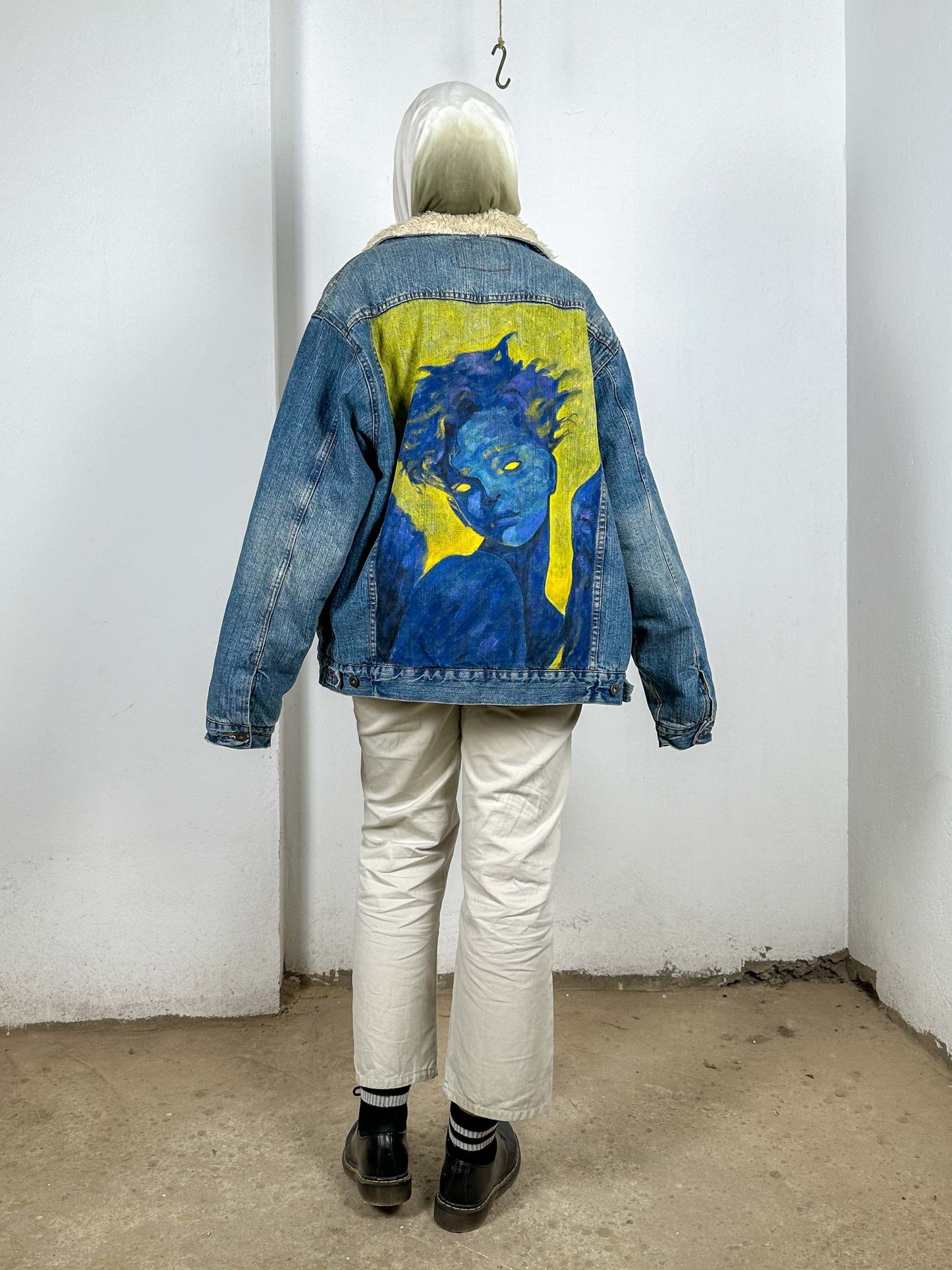 Angel Hand Painted Denim Jacket