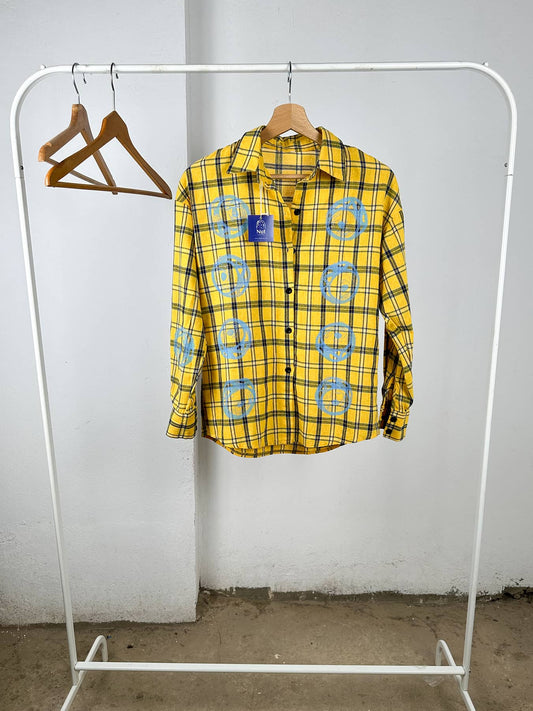 Plaid Hand Printed Shirt