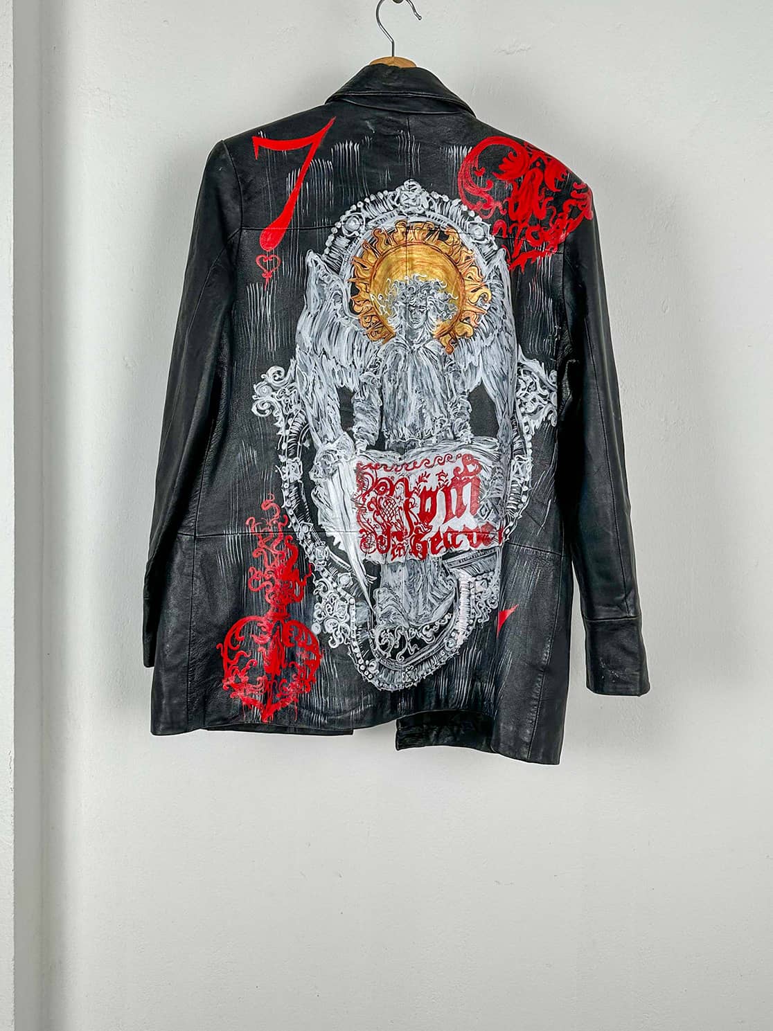 Hand Painted Genuine Leather Jacket