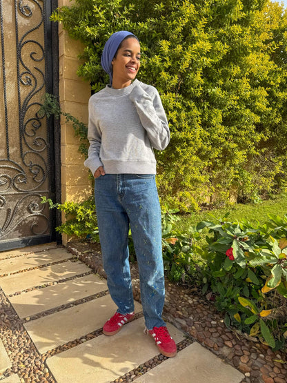 Nut sky goddess hand painted jeans