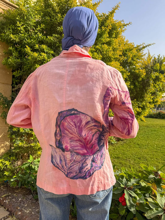 Kromba light pink linen jacket