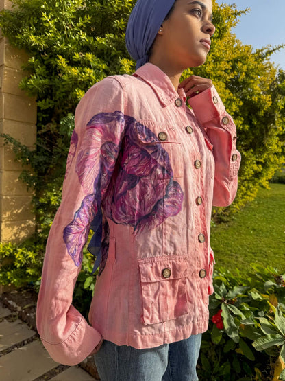 Kromba light pink linen jacket
