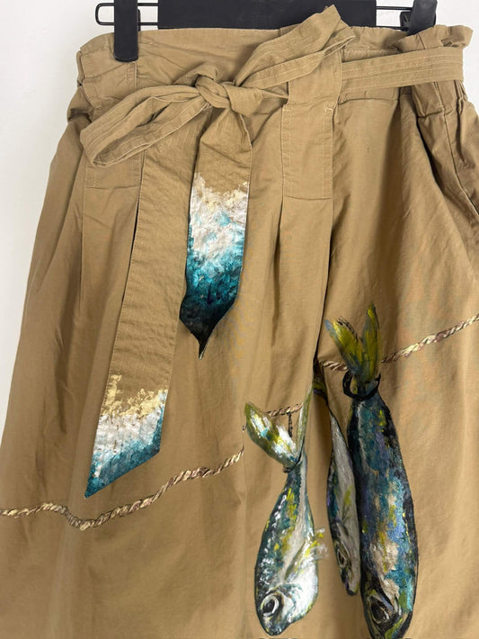 Handpainted Fish Skirt