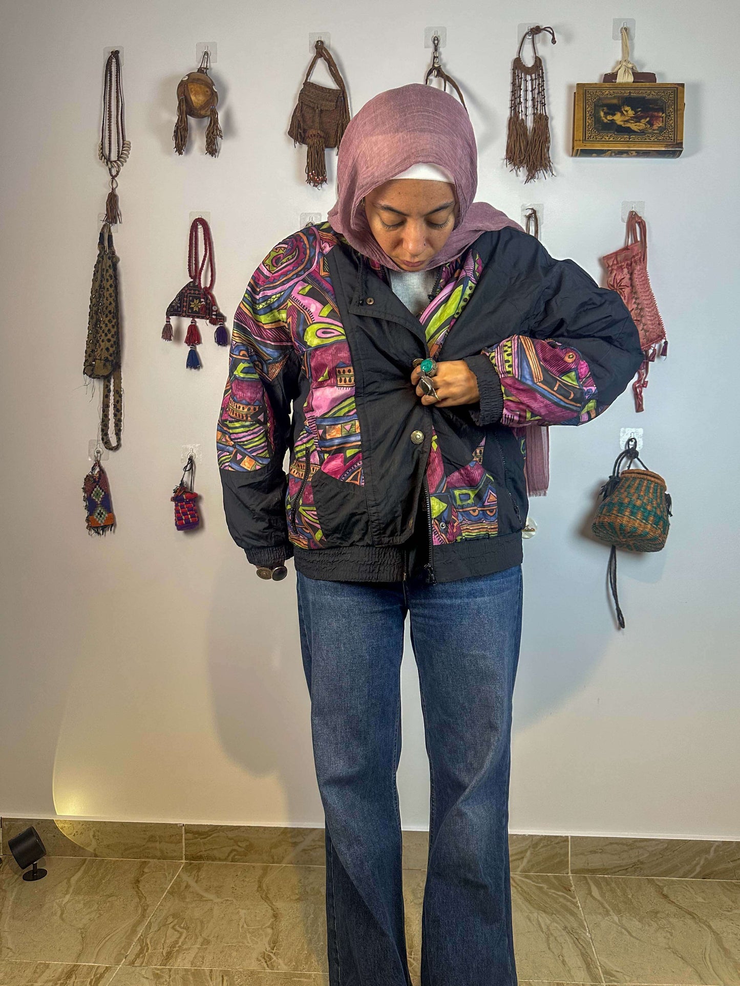 Colorful unisex wind breaker