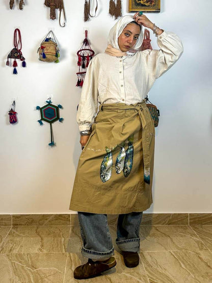 Handpainted Fish Skirt