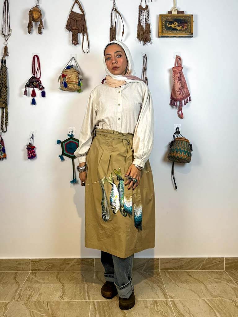 Handpainted Fish Skirt