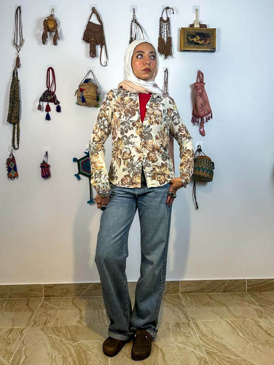 Floral long sleeved shirt