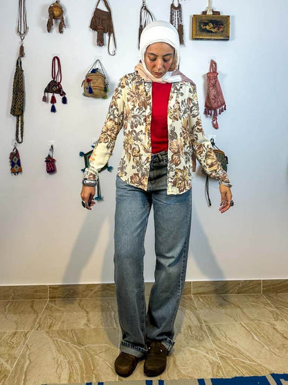 Floral long sleeved shirt