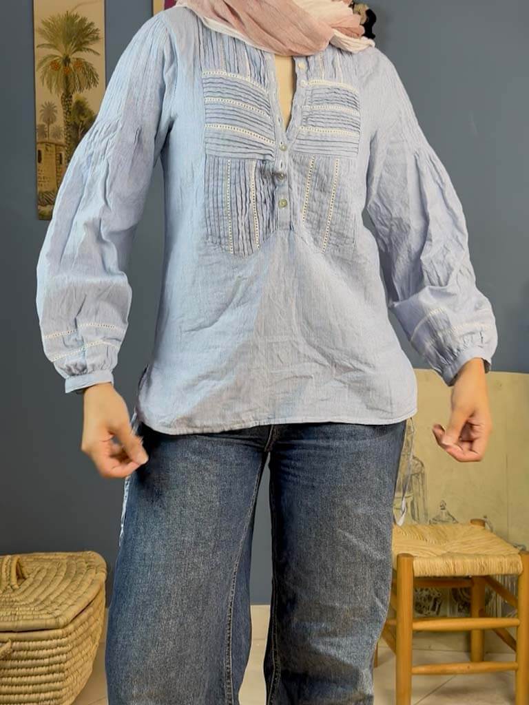 Striped cotton shirt