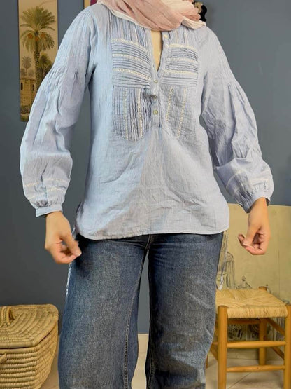 Striped cotton shirt