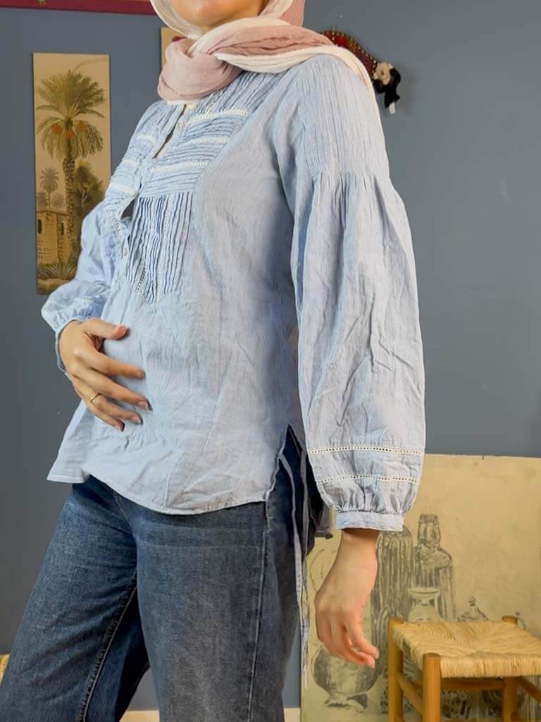 Striped cotton shirt