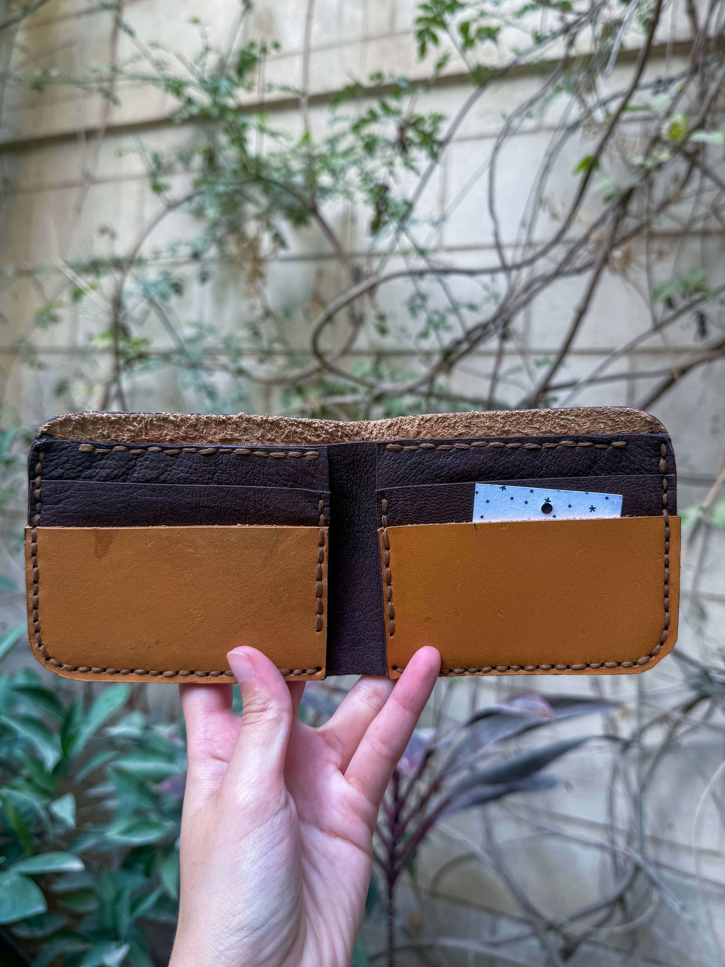 Hand painted fish wallet