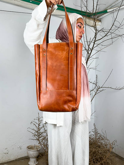 Brown Leather Shoulder Bag