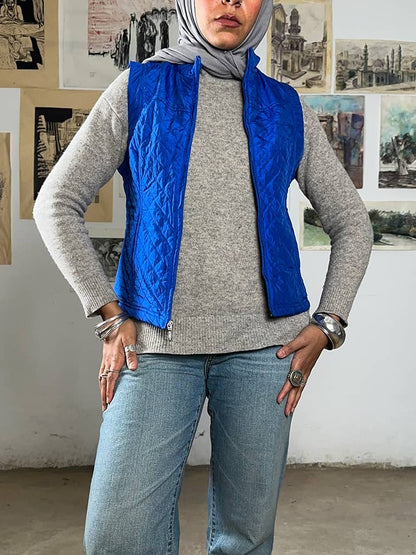 Blue Puffer Vest