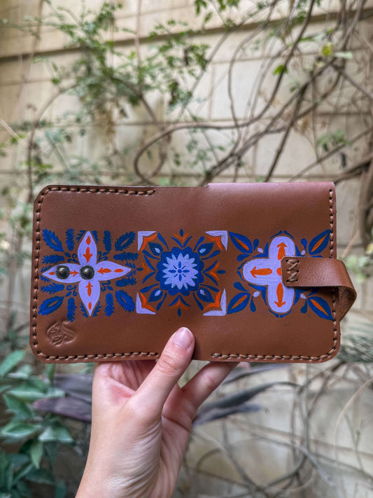 Hand painted Islamic patterned wallet
